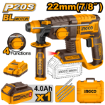 20V -22mm Cordless rotary hammer ingco - Image 2