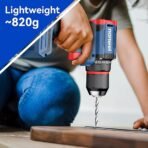 NANWEI Cordless Drill 20V, Powerful Brushless Motror, Electric Dill with 2 Batteries, 50N.m, 21 Torque 2 Speed, LED Light, Power Tools Set for Home and Garden DIY Project - Image 3