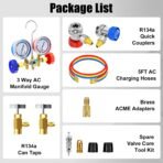 AC Gauge Set 3 Way AC Manifold Gauge Set - Image 2