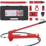 10 Ton Hydraulic Jack Porta Power Kit , Lift Ram Pump Auto Body Frame Repair Hose