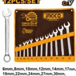 ingco 12pcs combination spanner 6-32mm